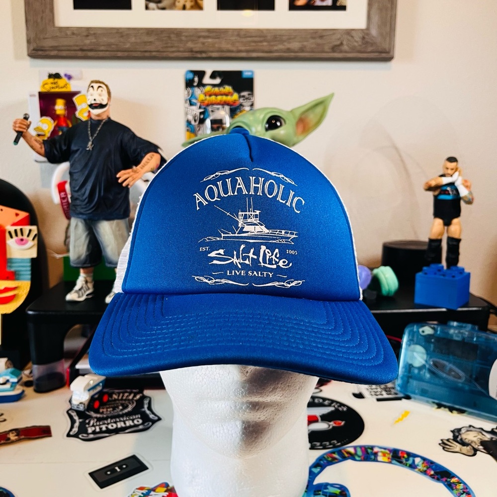 Salt Life Blue Mesh Trucker Hat